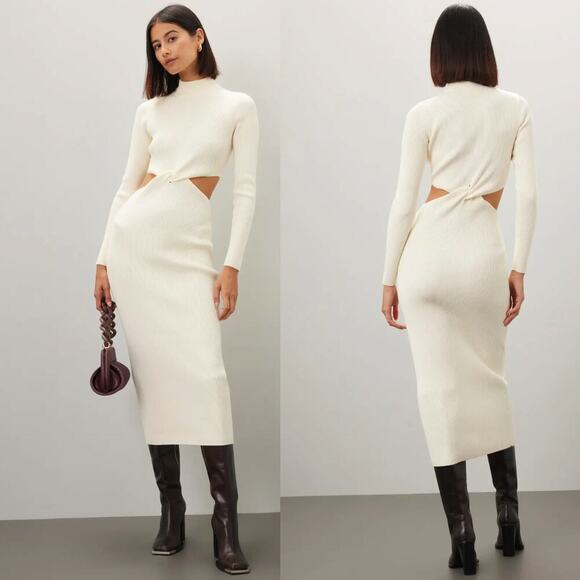 Ronny Kobo Collective Mock Neck Sweater Dress - Size M - Picture 1 of 7